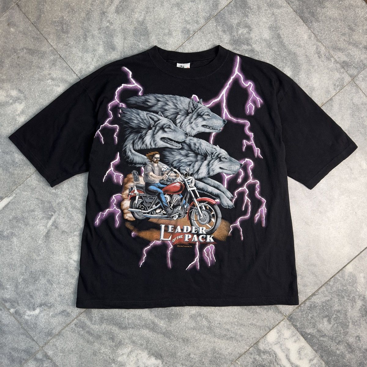 Vintage American Thunder Biker Vintage T-Shirt Size US XL / EU 56 / 4 - 1 Thumbnail