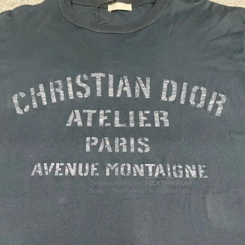 Dior Dior Navy Cotton Women's T. Size L / US 10 / IT 46 - 6 Thumbnail