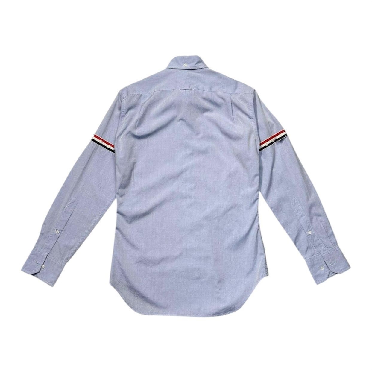 Thom Browne THOM BROWNE Men's Stripe Armband Patch Button-Up Shirt SZ 1 Size US S / EU 44-46 / 1 - 2 Thumbnail