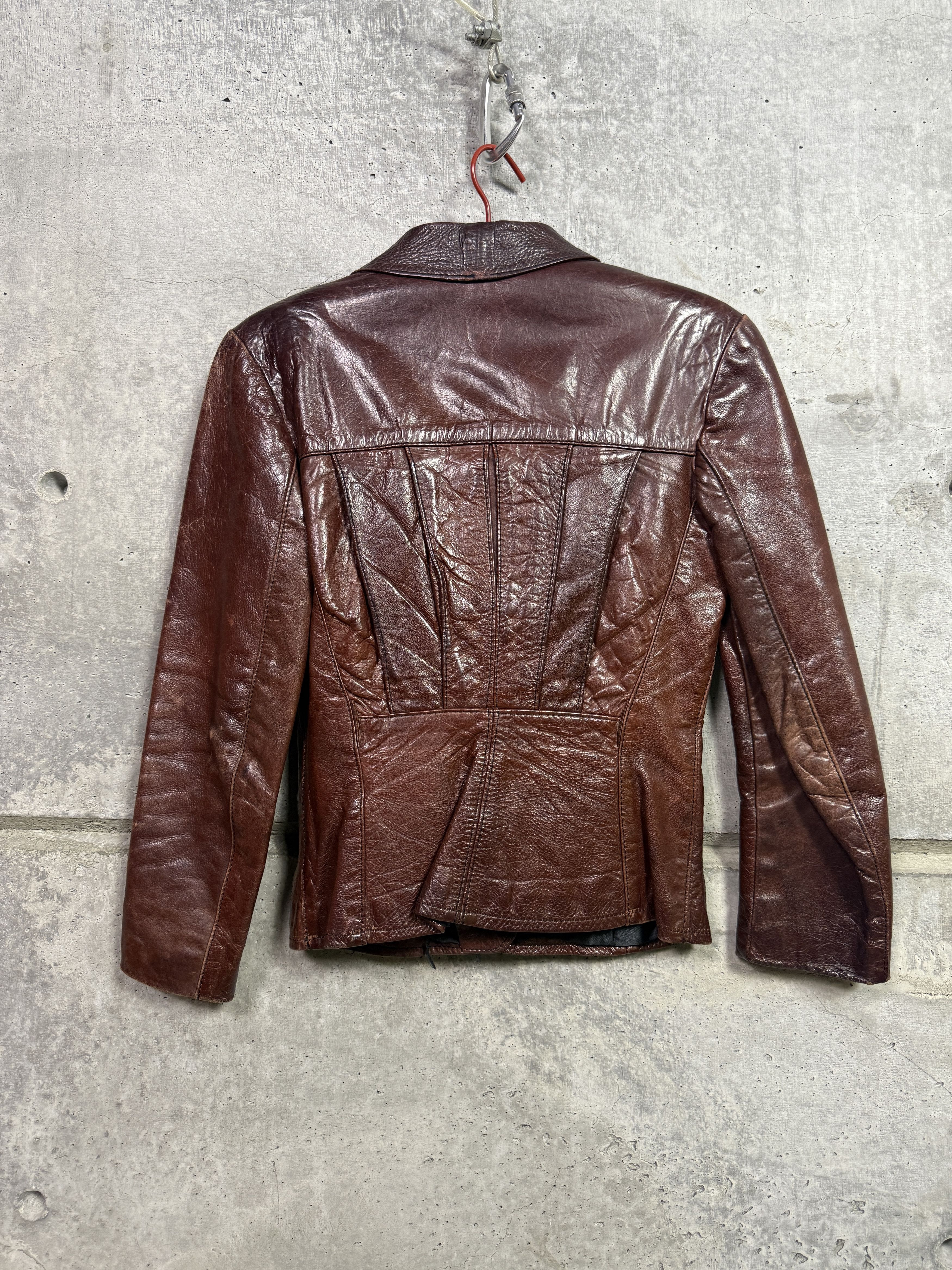 Leather Gandalf Detroit 1960's Leather Jacket Size XS / US 0-2 / IT 36-38 - 2 Thumbnail