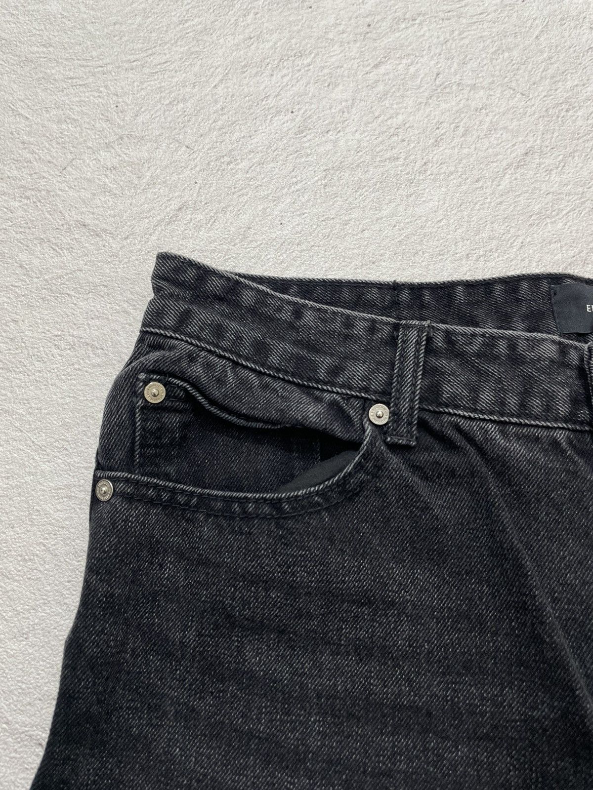 Japanese Brand 2000s Eight Six Black Jeans Wash Y2K Size US 31 - 4 Thumbnail