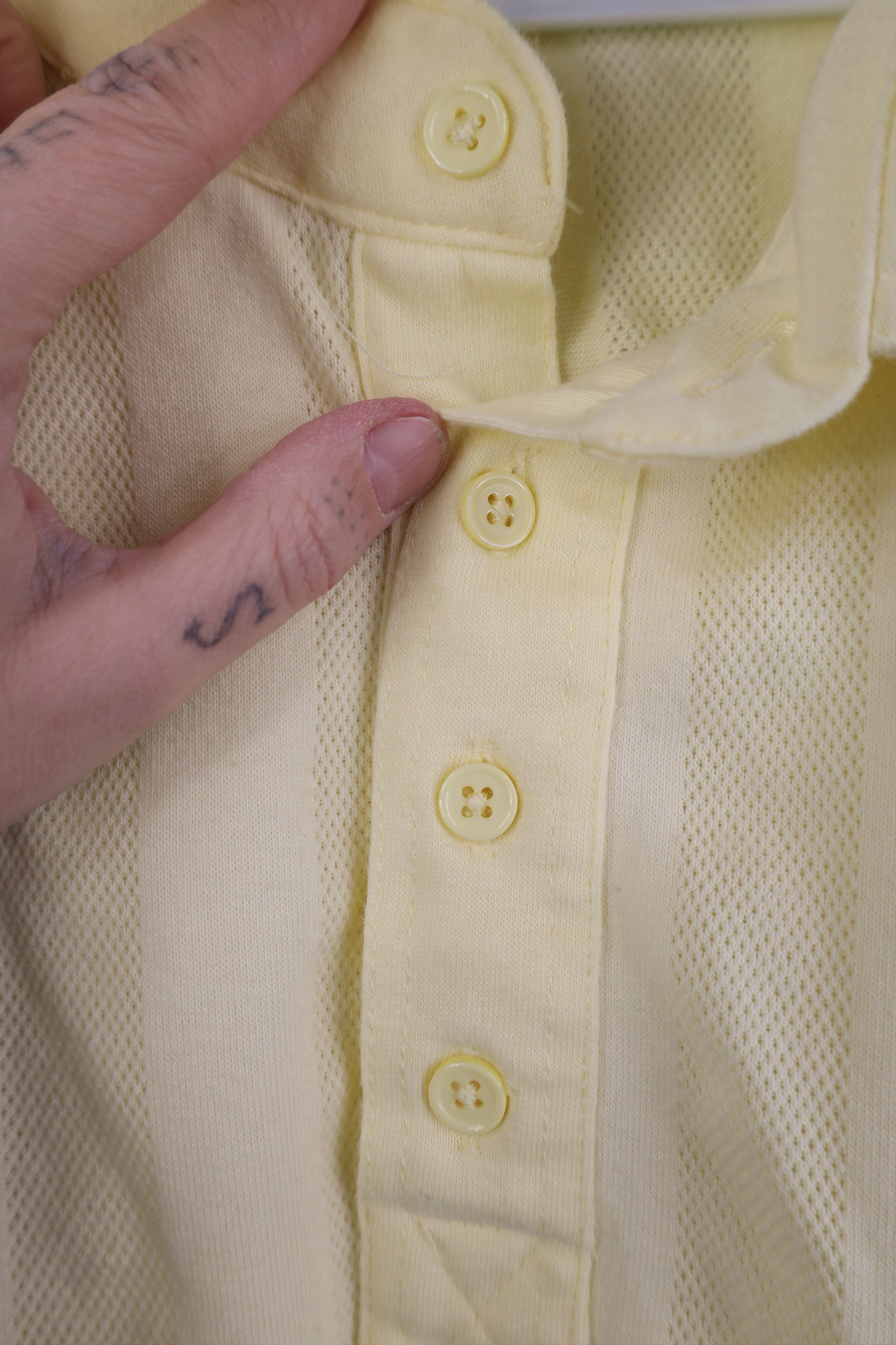 Vintage Vintage 90s Streetwear Collared Pullover Polo Shirt Yellow Size US XL / EU 56 / 4 - 5 Thumbnail