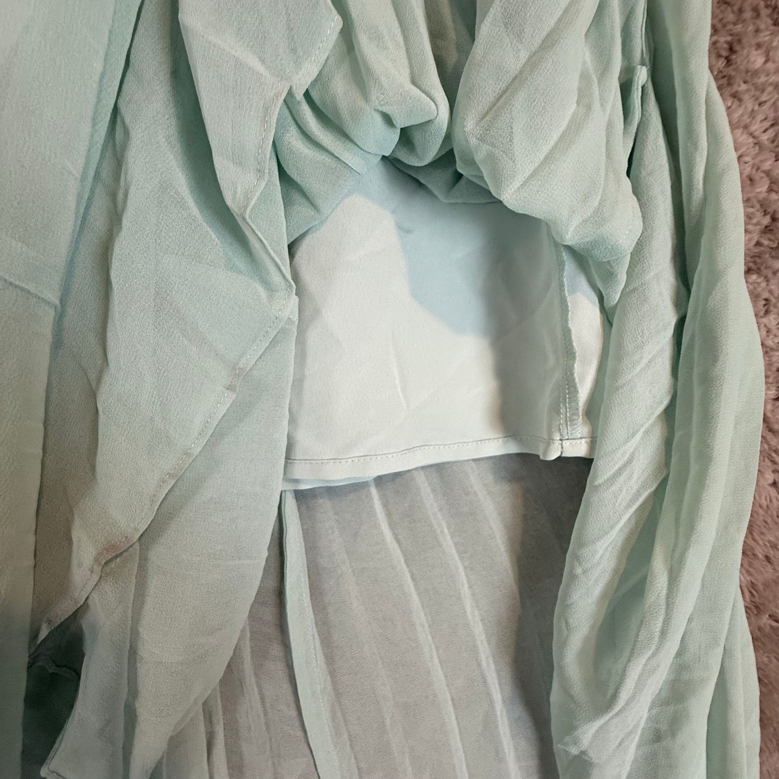 Victoria's Secret Victoria's Secret Mint Green Pleated Maxi Skirt 2 XS Size 26" / US 2 / IT 38 - 5 Thumbnail