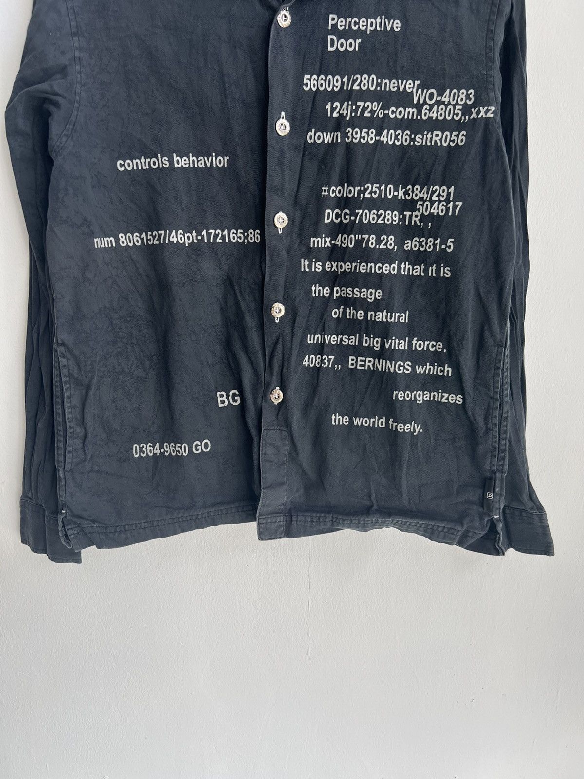 A.F.F.A. Y2K Bernings Sho 🇯🇵 Coding Name Poem Steampunk Button Shirt Size US M / EU 48-50 / 2 - 4 Thumbnail