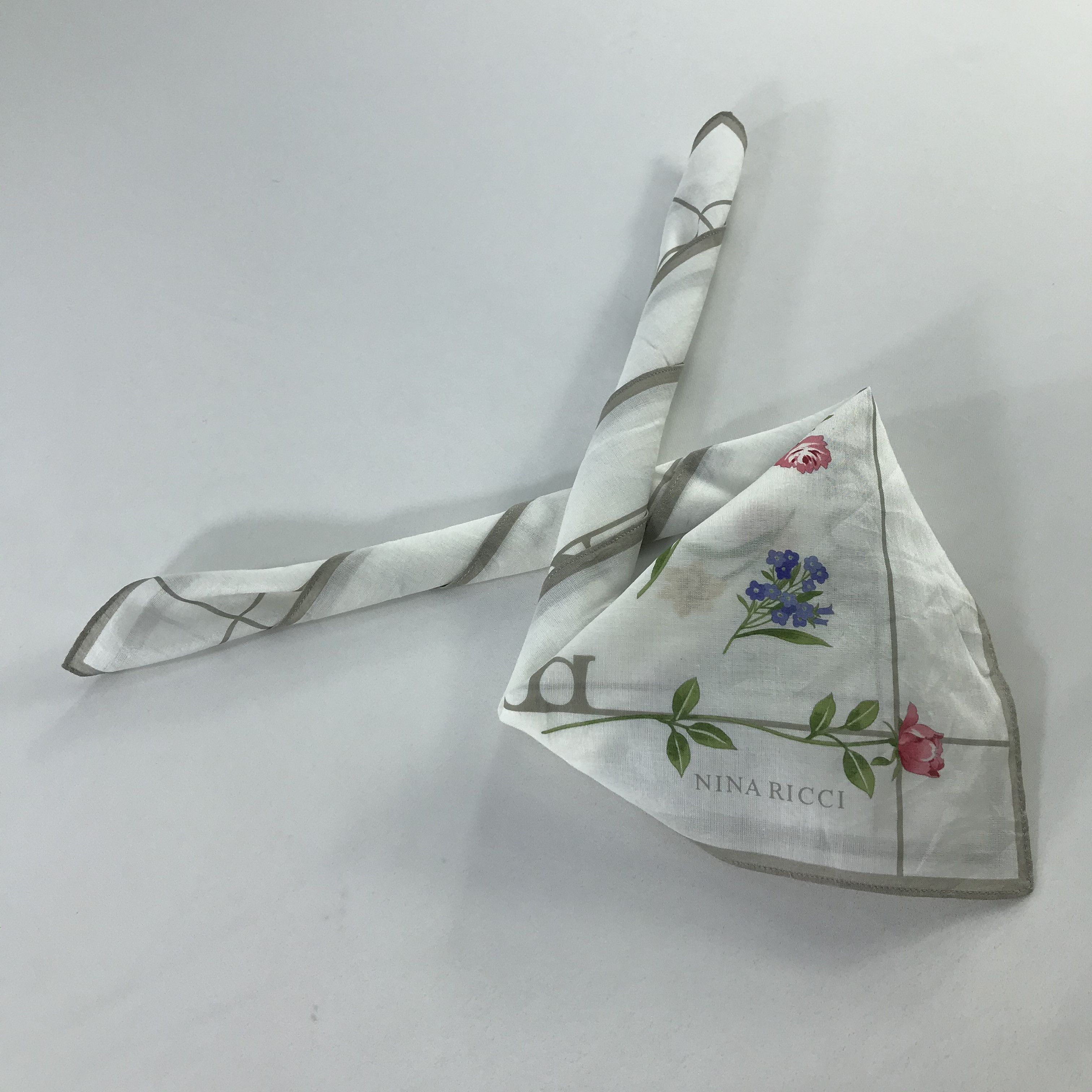 Vintage Nina Ricci Neckerchief / Bandana / Handkerchief Size ONE SIZE - 2 Thumbnail