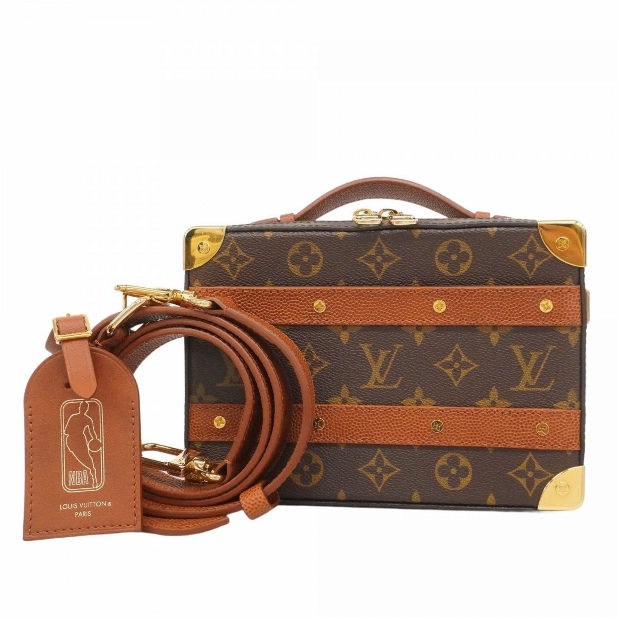 Louis Vuitton Shoulder Bag Monogram Handle Soft Trunk M45785 Brown Nba Collaboration Women's