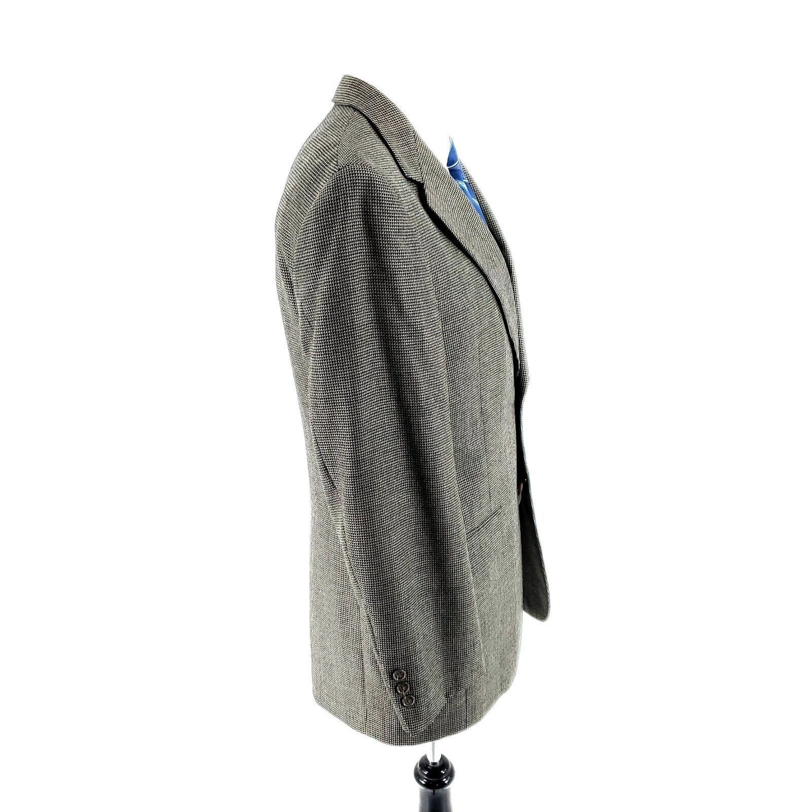 Austin Reed Austin Reed Heavy Textured Wool 2 Button Sport Coat 38R Blac Size 38R - 6 Thumbnail