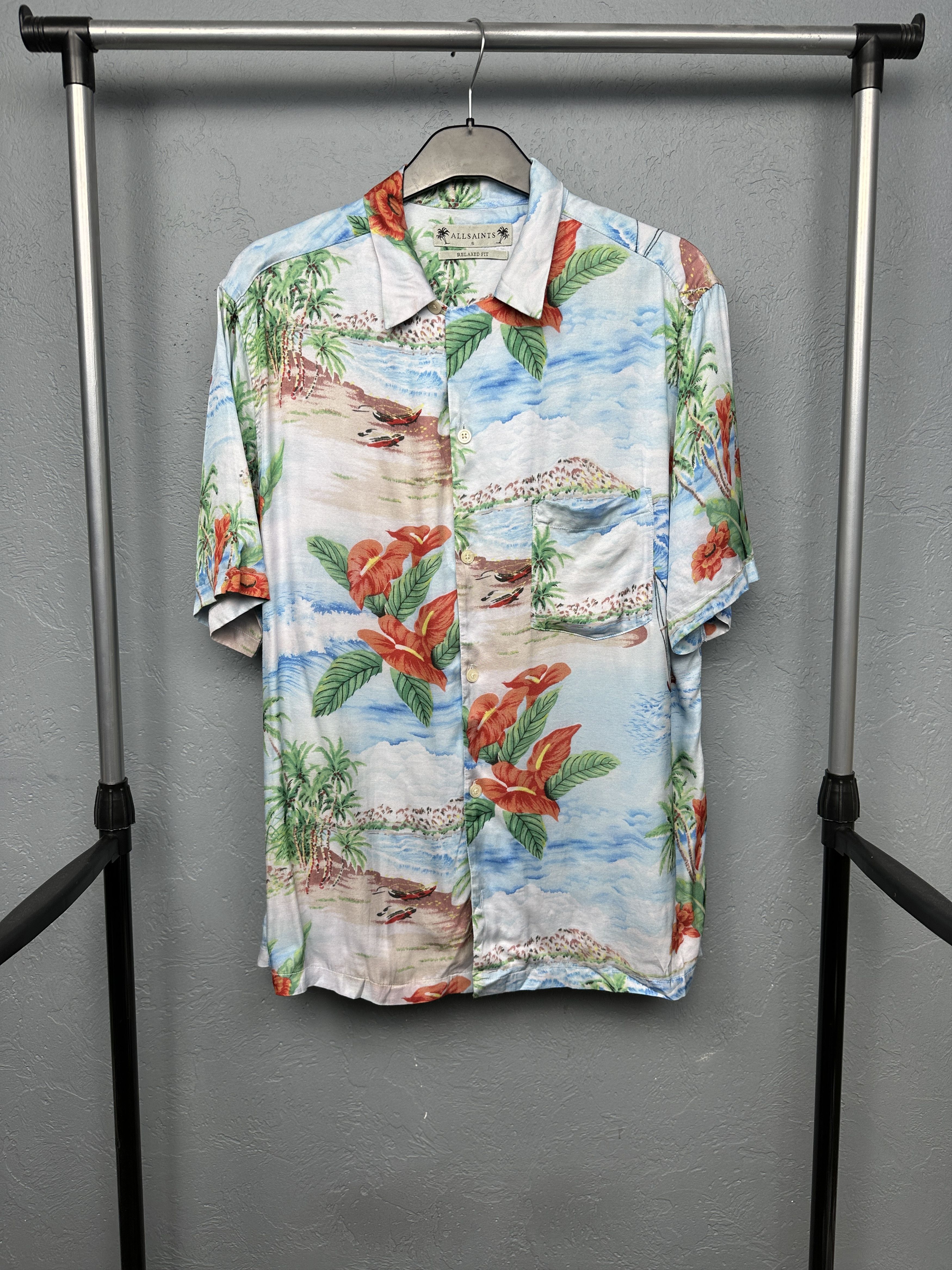 Allsaints Allsaints Mens Catalina Hawaiian Shirt Size US S / EU 44-46 / 1 - 1 Thumbnail