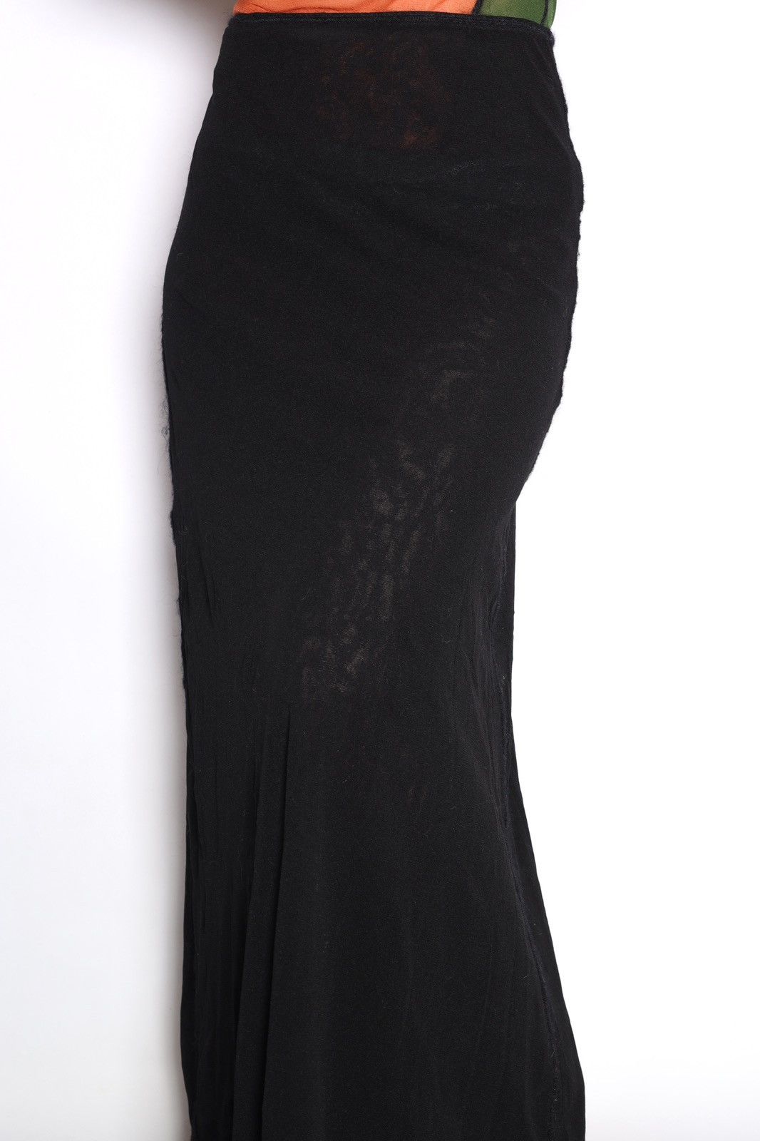 Jean Paul Gaultier Jean Paul Gaultier Vintage Mesh Maxi Long Skirt Black Size 27" / US 4 / IT 40 - 4 Thumbnail