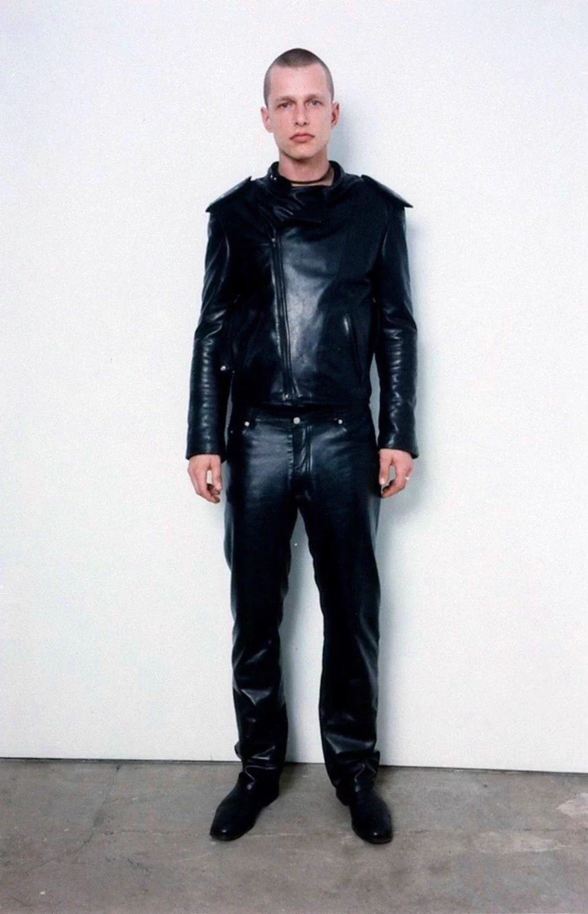 Helmut Lang Helmut Lang 1999 AW RTW Leather Pants Size 28 Size US 28 / EU 44 - 4 Thumbnail