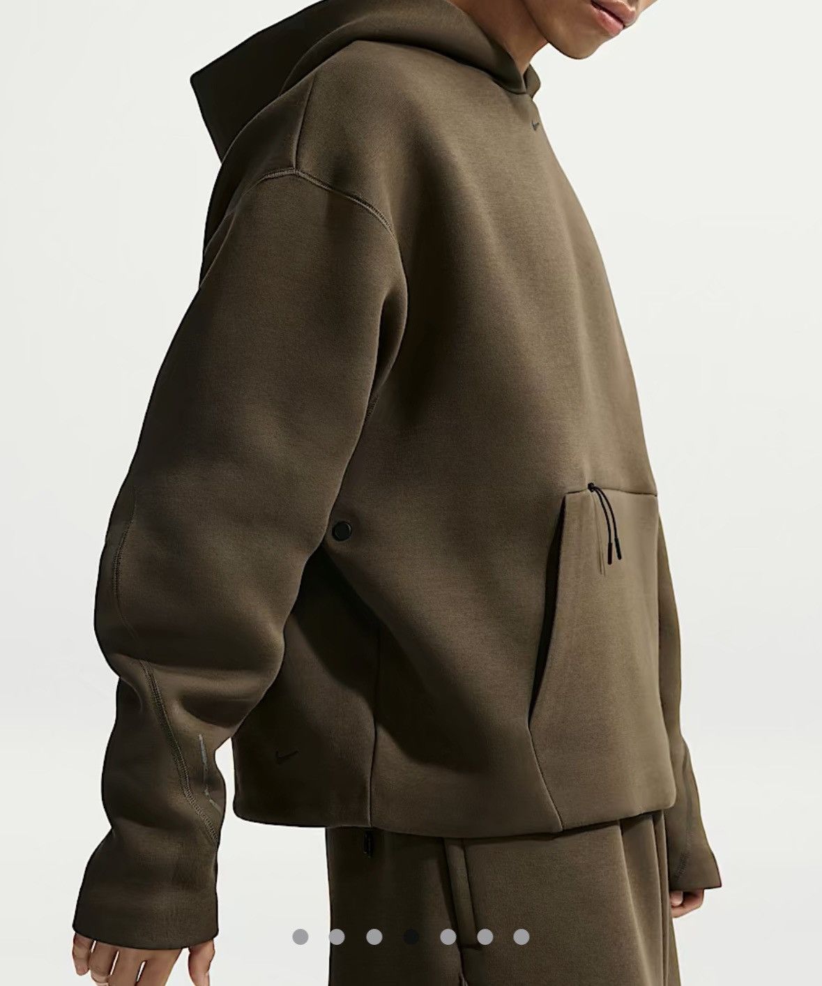 Nike Nike Tech Heavyweight Oversized Cropped Hoodie Size US S / EU 44-46 / 1 - 4 Thumbnail