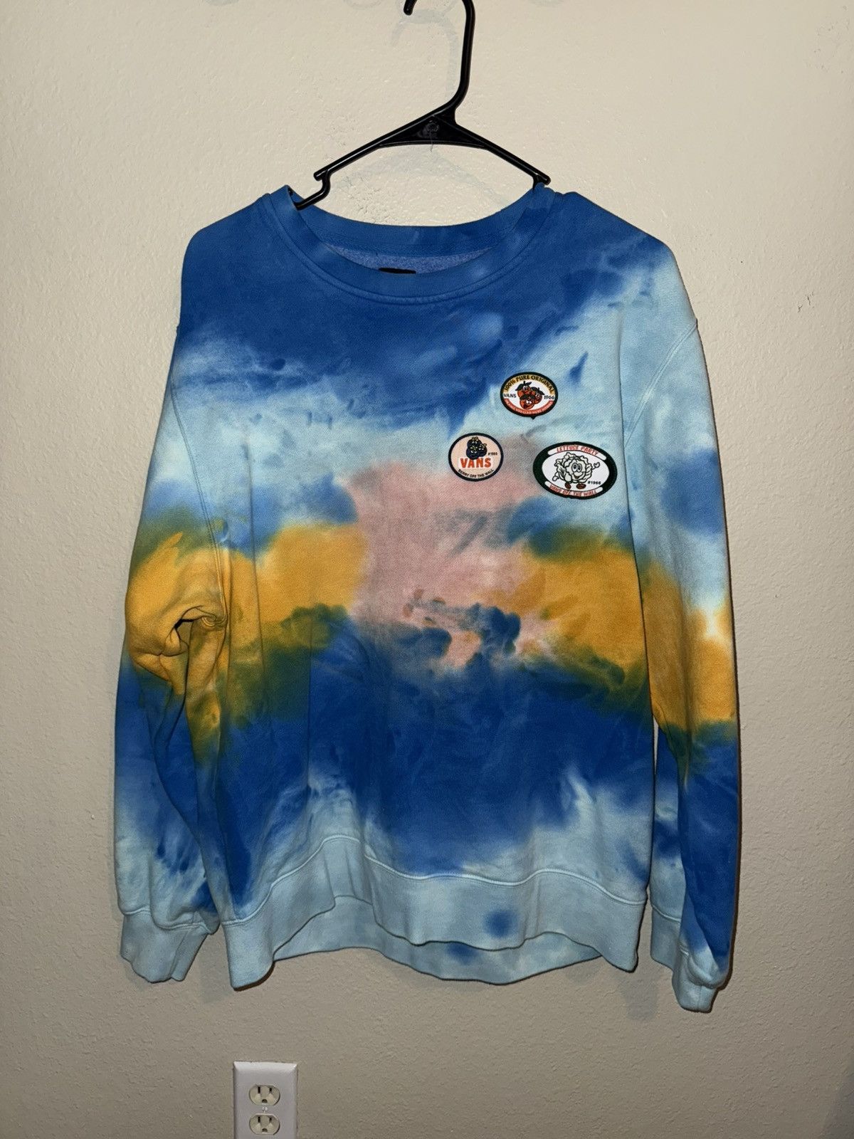 Vans Tie-dye Crewneck Sweatshirt Size US S / EU 44-46 / 1 - 1 Thumbnail