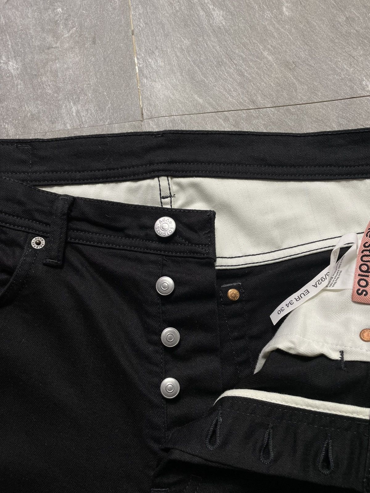 Acne Studios Acne Studios River Stay Black Jeans Never Worn Size 34 30 Size US 34 / EU 50 - 7 Thumbnail