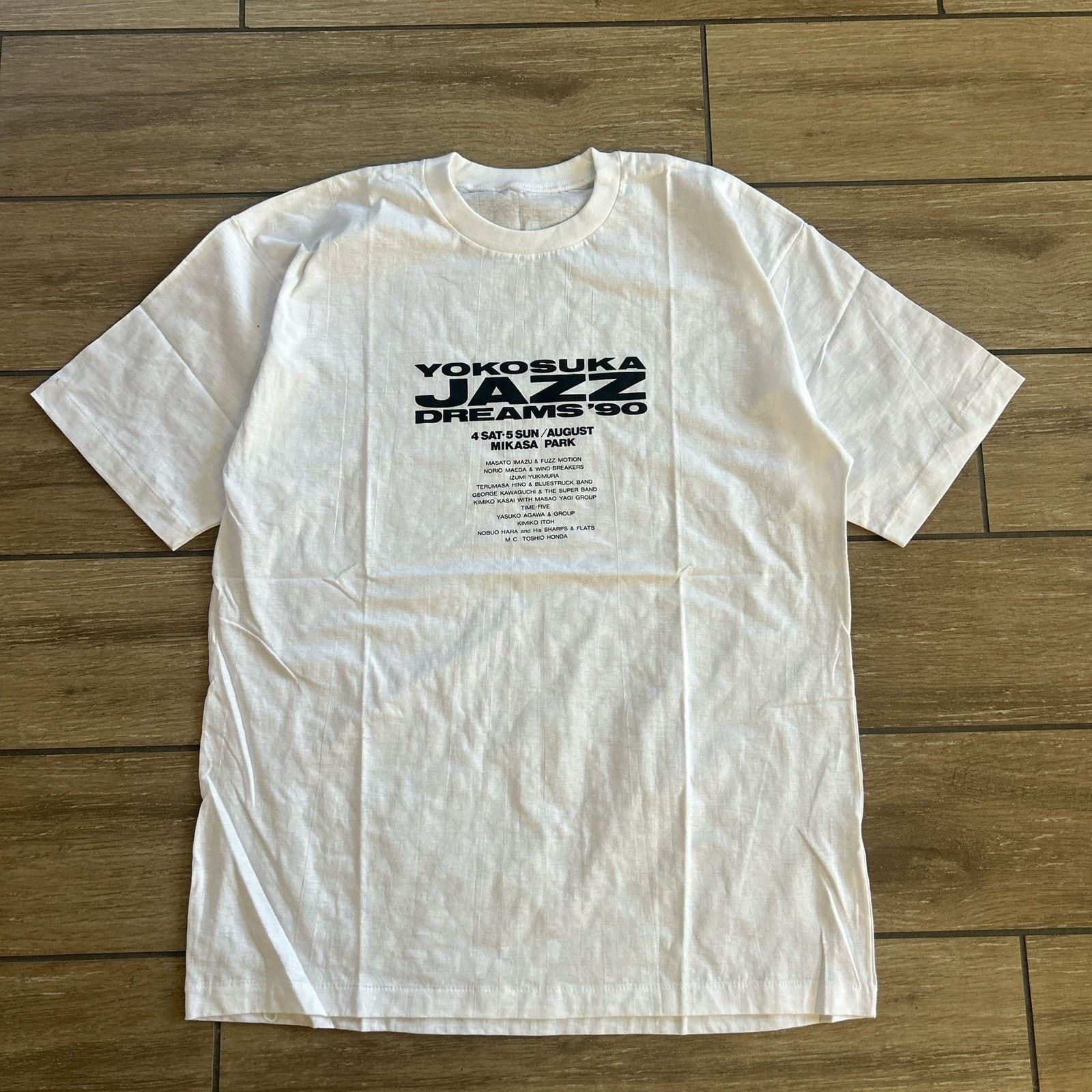 Vintage Vintage 1990 Yokosuka Jazz Dreams Festival Single Stitch tee Size US L / EU 52-54 / 3 - 1 Thumbnail