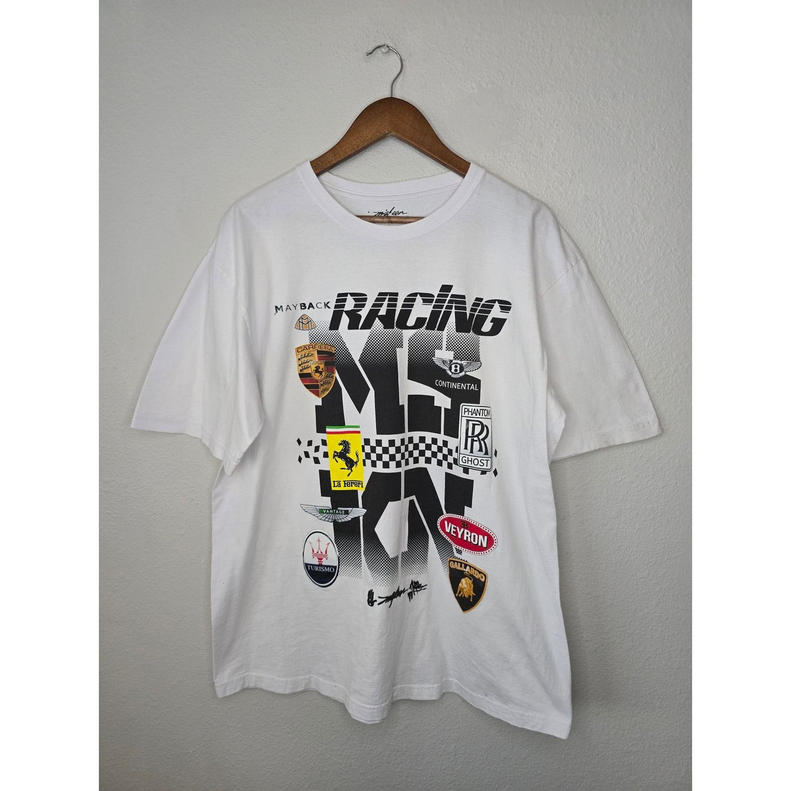 Vintage Vintage Miskeen Racing Luxury Branded XL Car Tee Y2K 00s Size US XL / EU 56 / 4 - 1 Thumbnail
