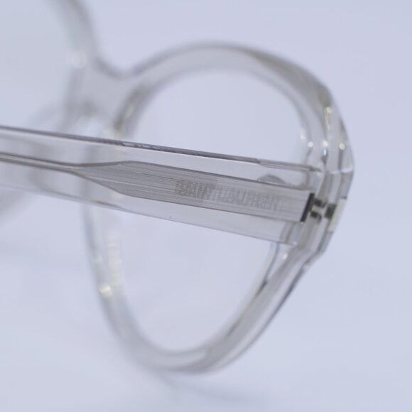 Saint Laurent Paris Saint Laurent SL411 004 Eyeglasses Transparent 57mm Square Size ONE SIZE - 10 Thumbnail