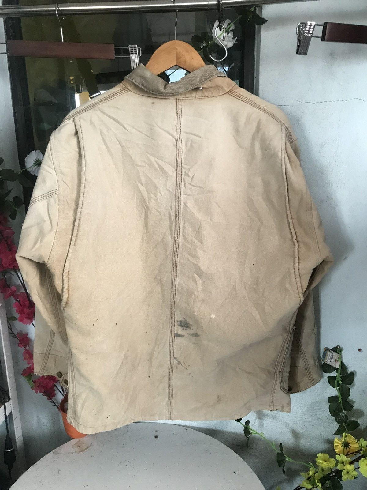Carhartt × Vintage 80s Carhartt Distress Jacket Nice design Size US L / EU 52-54 / 3 - 2 Thumbnail