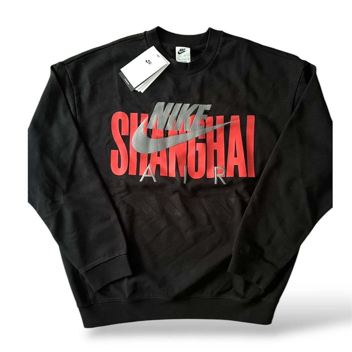 Nike Nike Air Shanghai Men’s Crewneck Sweatshirt HJ0305-010 Size US L / EU 52-54 / 3 - 2 Thumbnail