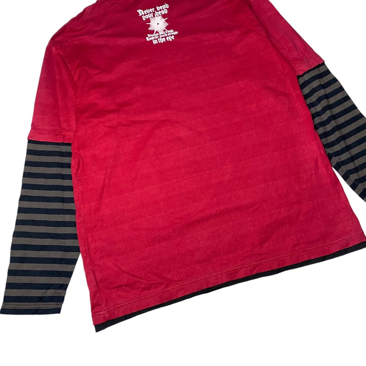 Hysteric Glamour × If Six Was Nine × Japanese Brand 2000's Turkey Bear Tribal Double Layer Longsleeve Size US L / EU 52-54 / 3 - 13 Thumbnail