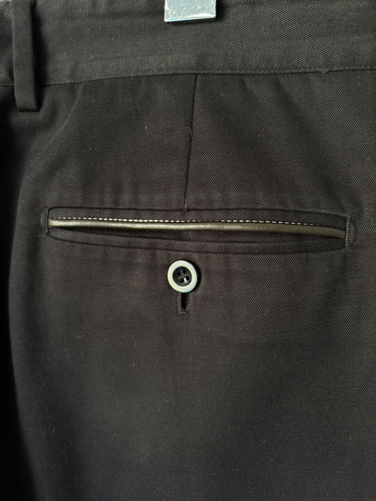 Hermes Vintage Hermes Leather Trimmed Trouser Size US 35 - 6 Thumbnail
