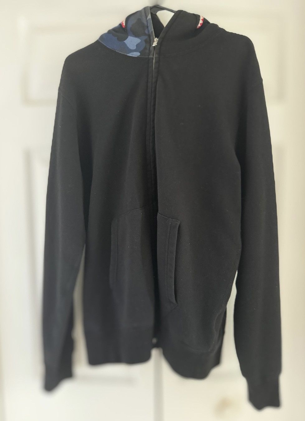 Bape BAPE Black Full Zip Hoodie Size US XL / EU 56 / 4 - 1 Thumbnail