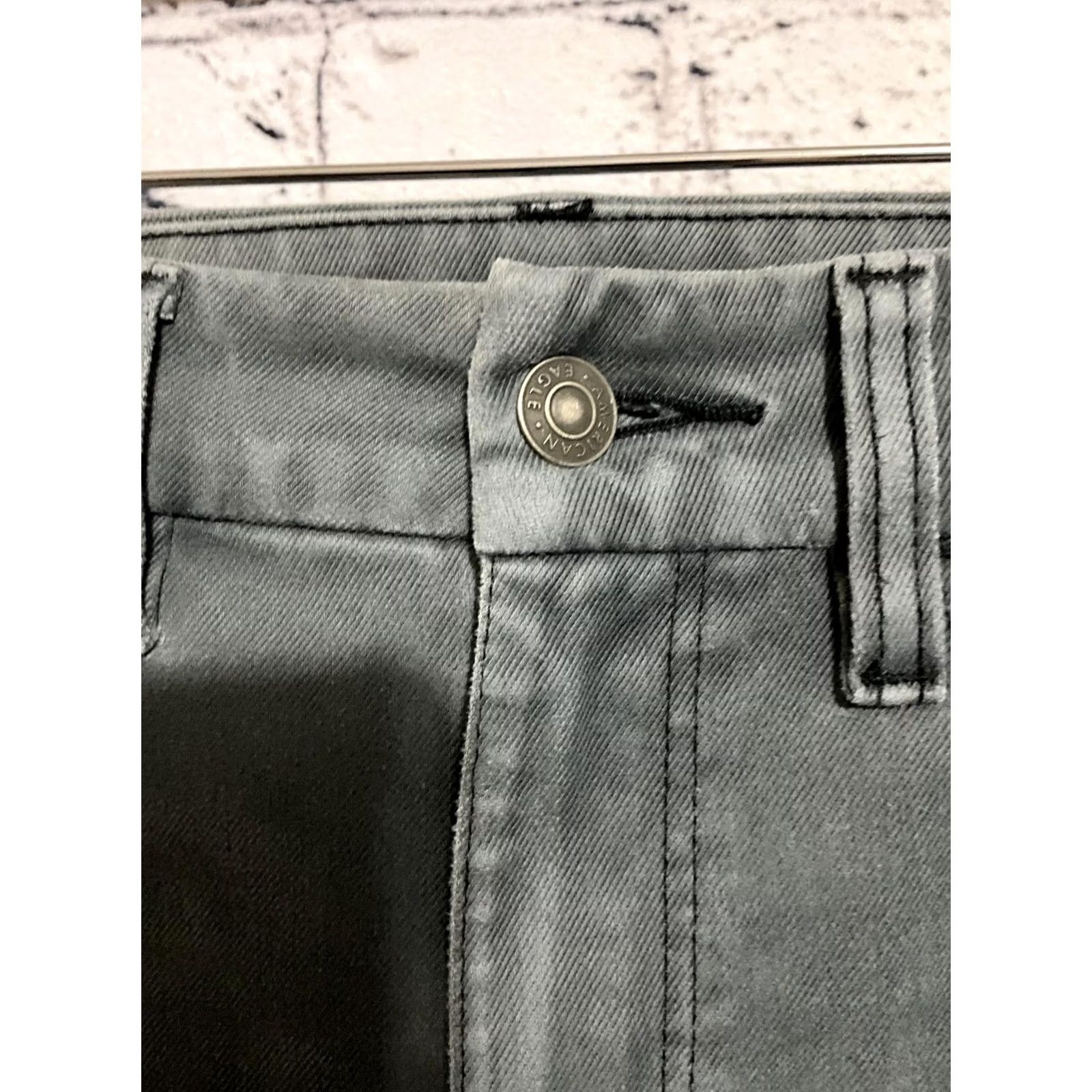 Vintage American Eagle Jeans Skinny Jeans Women Size 2 Long 25x29.5 Green Size 42" / US 20 - 5 Thumbnail
