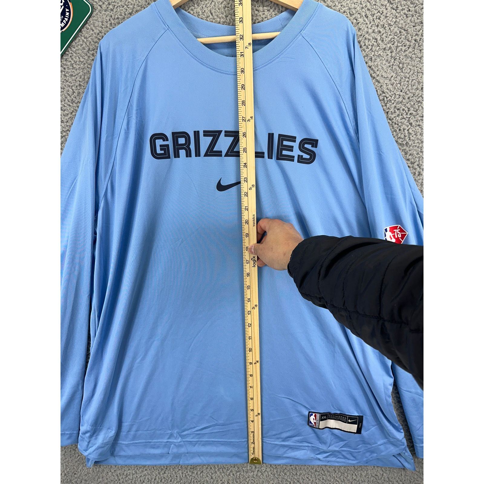 Nike Nike Memphis Grizzlies p Basketball Shirt Mens Blue 2XL Tall Size US XXL / EU 58 / 5 - 3 Thumbnail