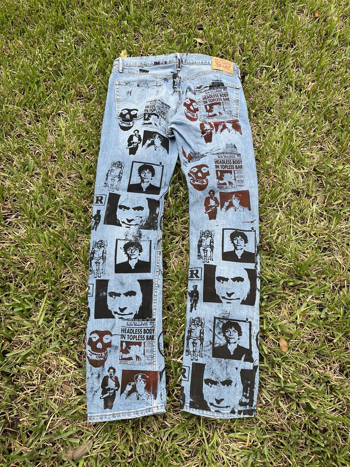 Restricted 1/1 Restricted FL Psycho Denim Jeans 34x34 Levi’s 513 MGK Size US 34 / EU 50 - 2 Thumbnail