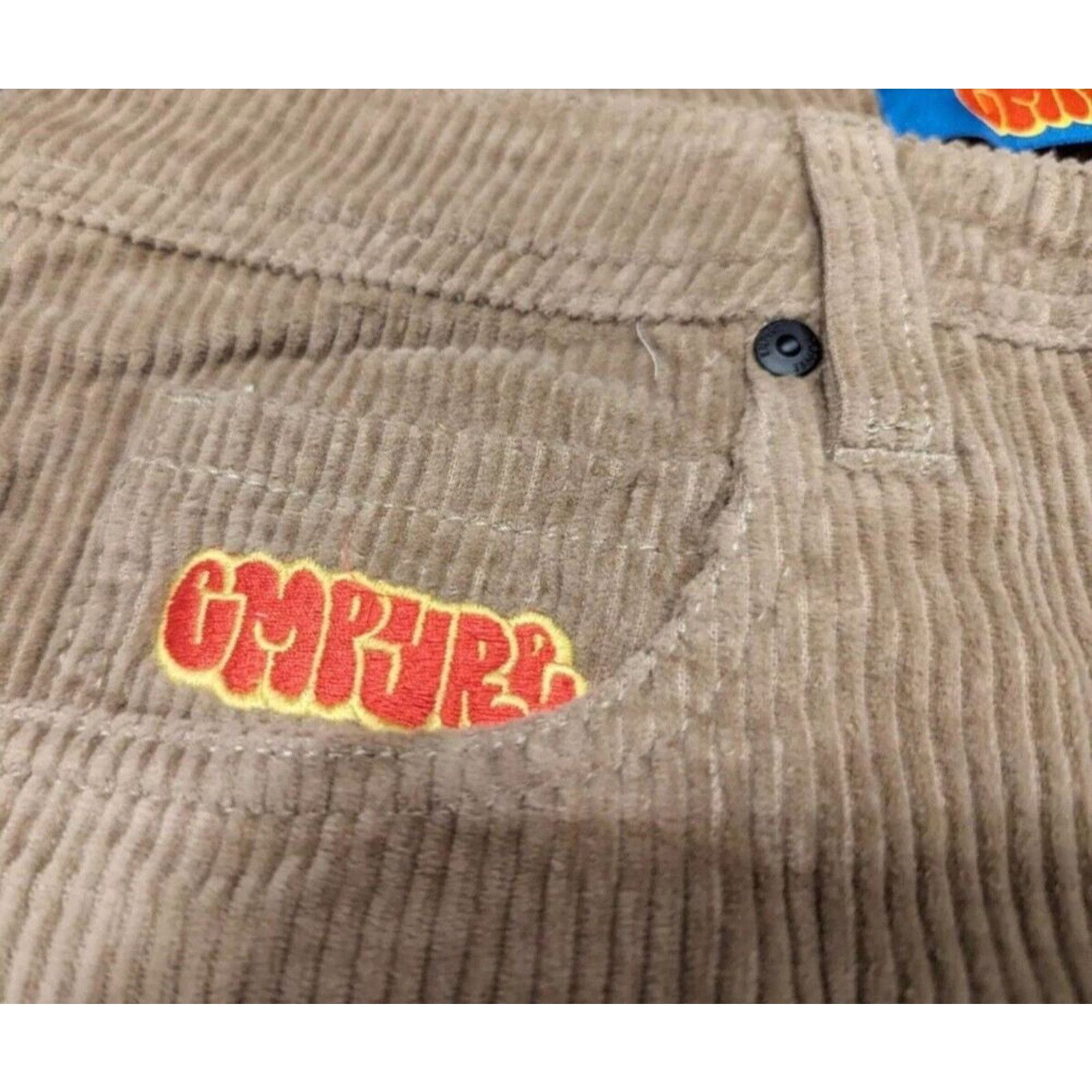 Empyre Empyre Relax 28 Corduroy Skate Loose Embroidered Grunge Y2k Size US 28 / EU 44 - 8 Thumbnail