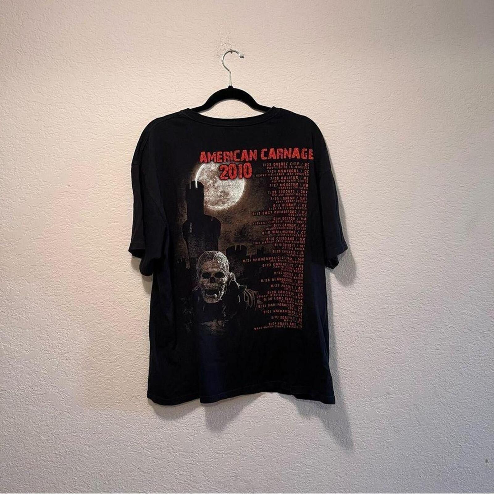 Other Testament American Carnage 2010 Black Graphic Band T-Shirt Size ONE SIZE - 3 Thumbnail