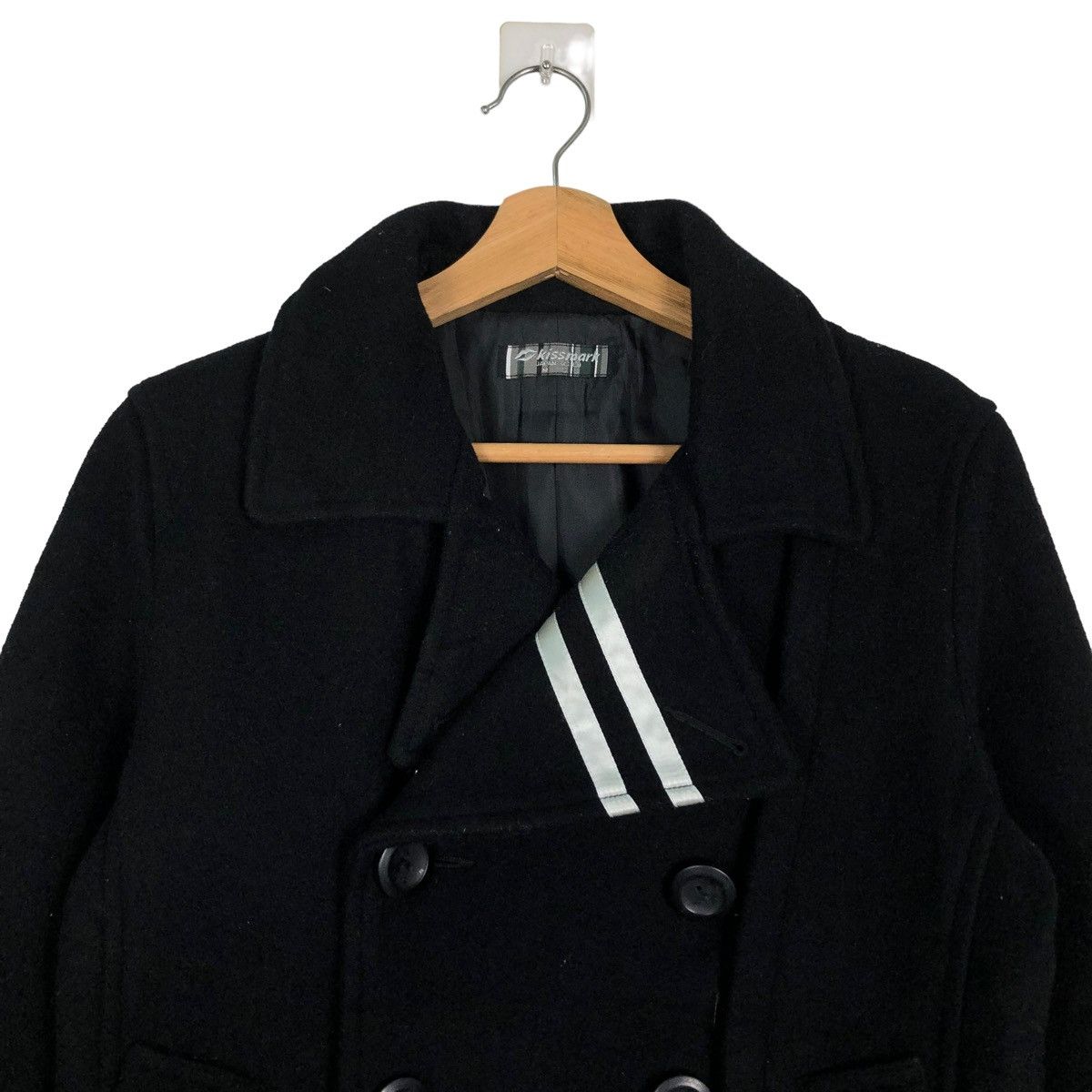 ジャケット・アウター HYSTERIC GLAMOUR WOOL DOUBLE RIDER COAT HYSTERIC GLAMOUR Japan Double Collar Wool Jacket Zipper