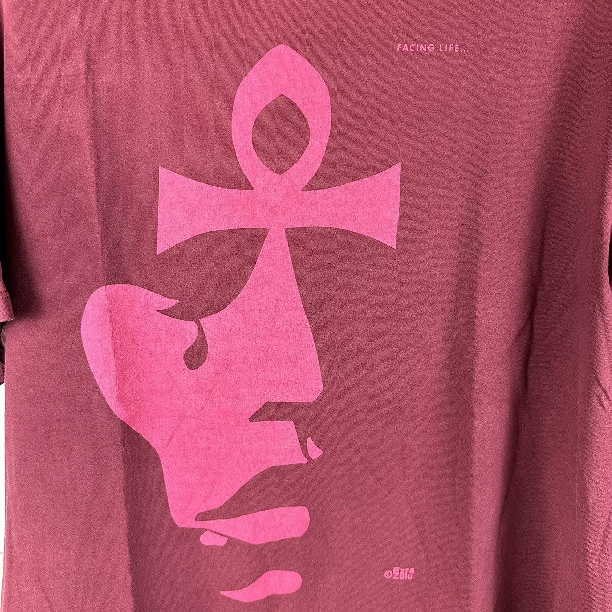 Jerzees × Vintage Vintage 90s Facing Life Erza Zulu Art Graphic XL T-shirt Size US XL / EU 56 / 4 - 3 Thumbnail