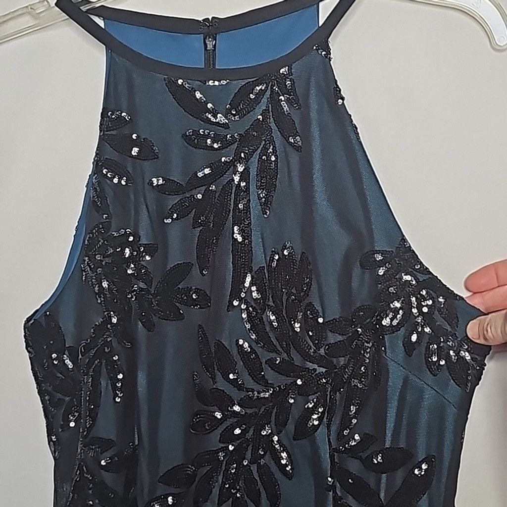 Alex Evenings NWOT Alex & Eve sequined halter midi sheath floral dress 10 Size M / US 6-8 / IT 42-44 - 7 Thumbnail