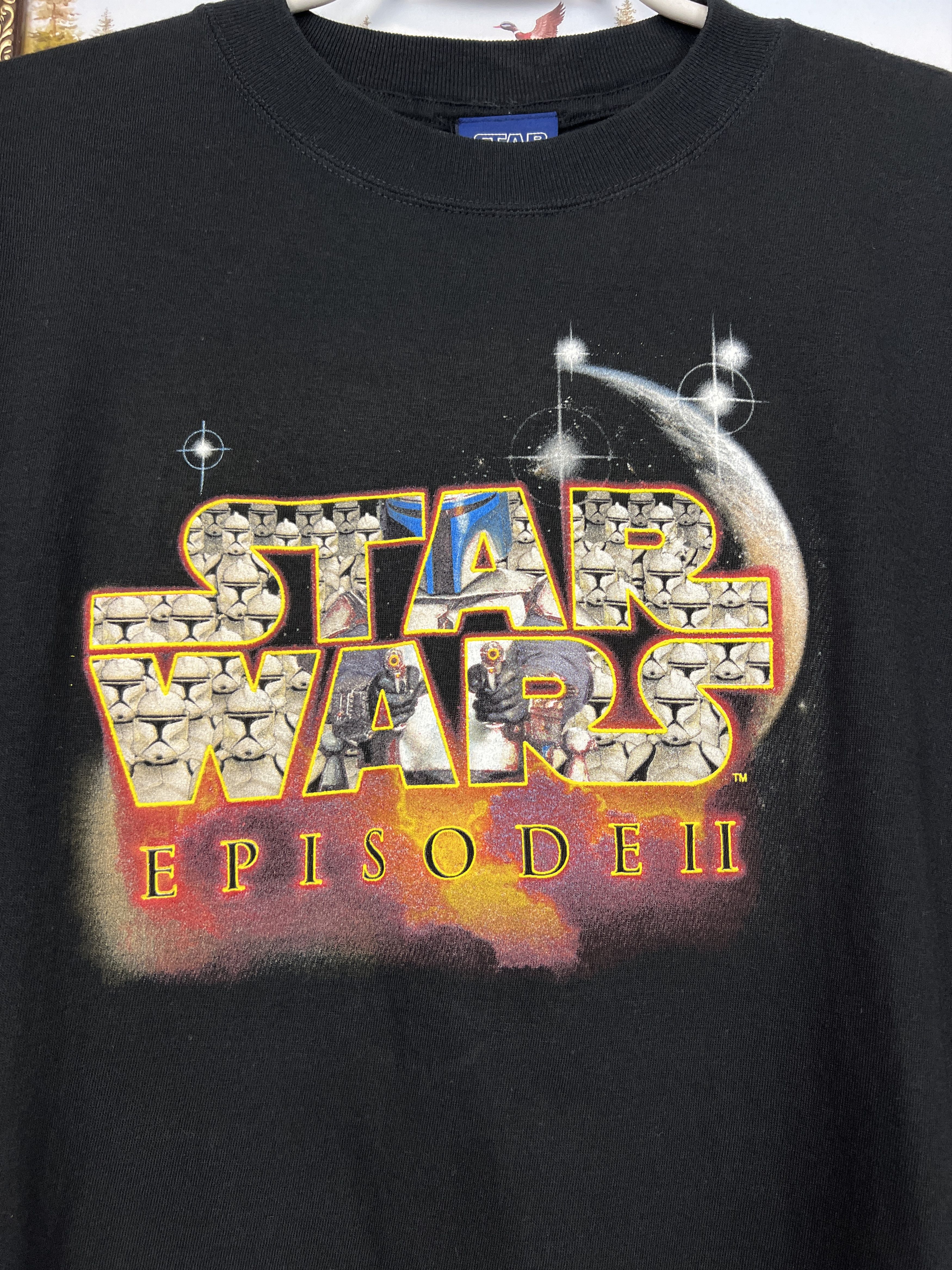 Vintage Vintage Star Wars Episode II Attack of the Clones Shirt Tee Size US L / EU 52-54 / 3 - 5 Thumbnail