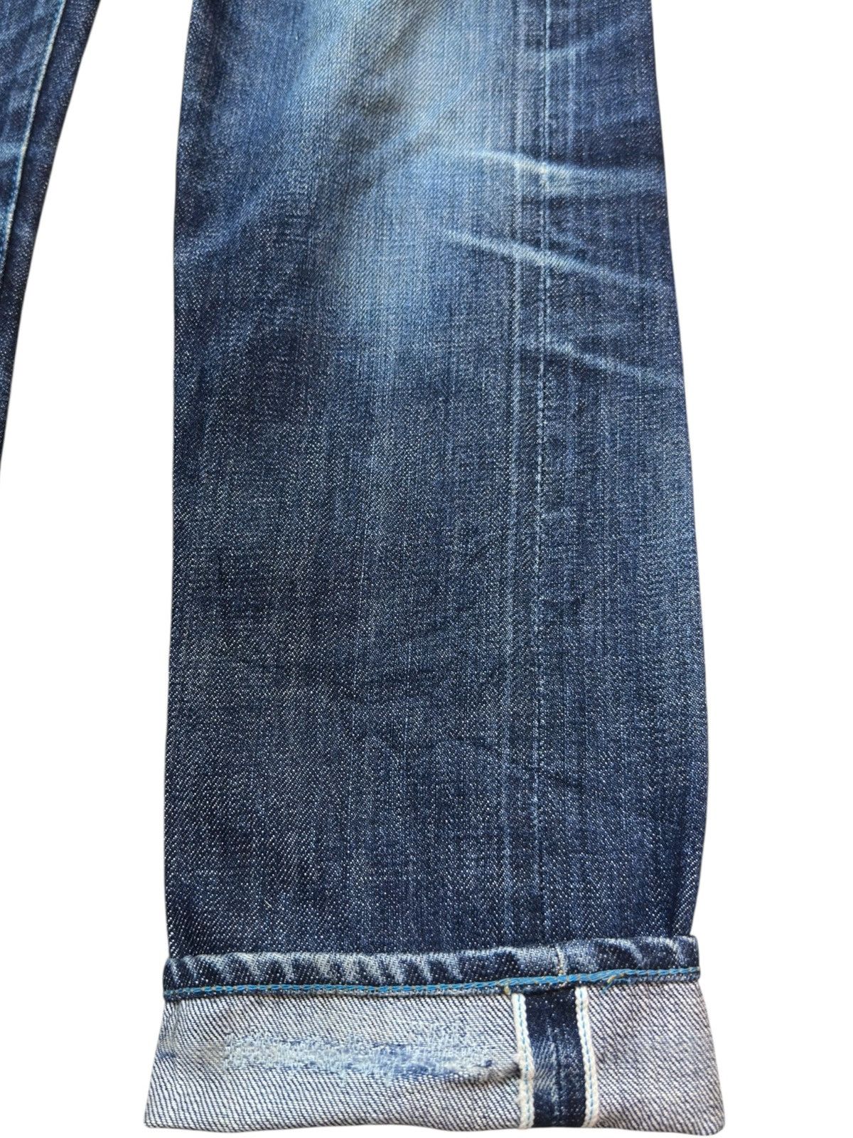 Japan Blue Vintage Japan Blue Jeans Selvedge Whiskers Grunge Denim Size US 30 / EU 46 - 5 Thumbnail