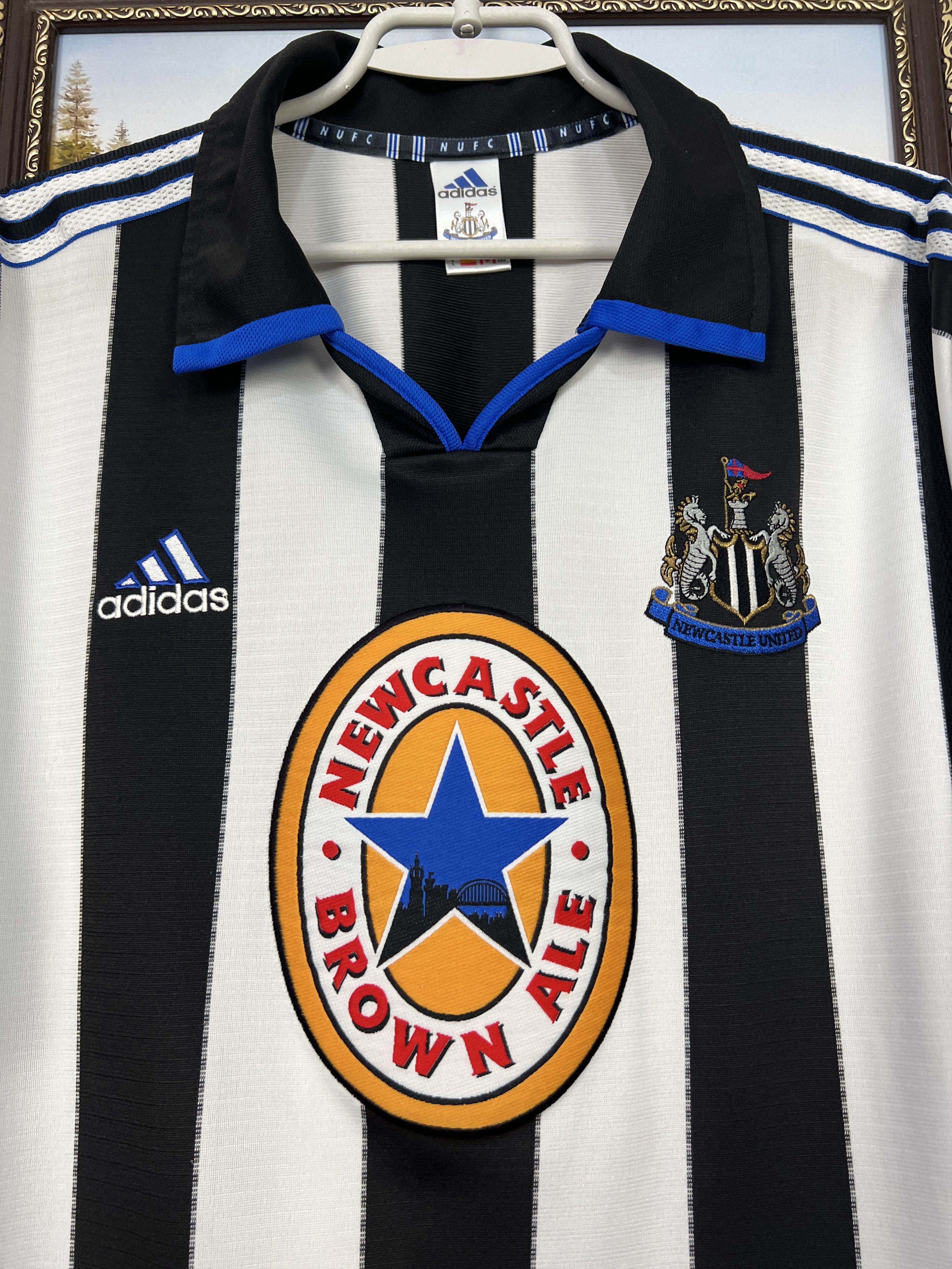 Adidas Newcastle Home football shirt 1999 Soccer Adidas Jersey Size US L / EU 52-54 / 3 - 3 Thumbnail