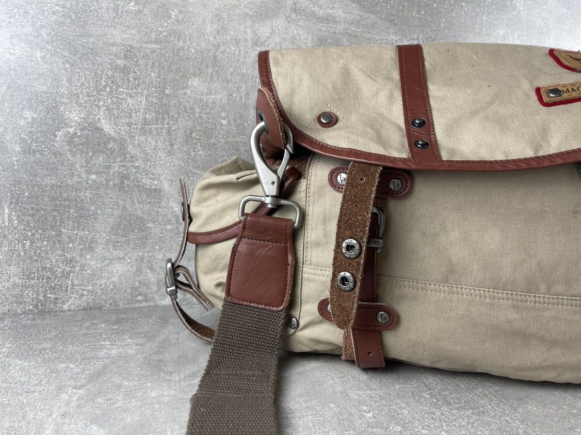 Vintage Machu Picchu Canvas Leather Messenger Bag Crossbody Travel Size ONE SIZE - 8 Thumbnail