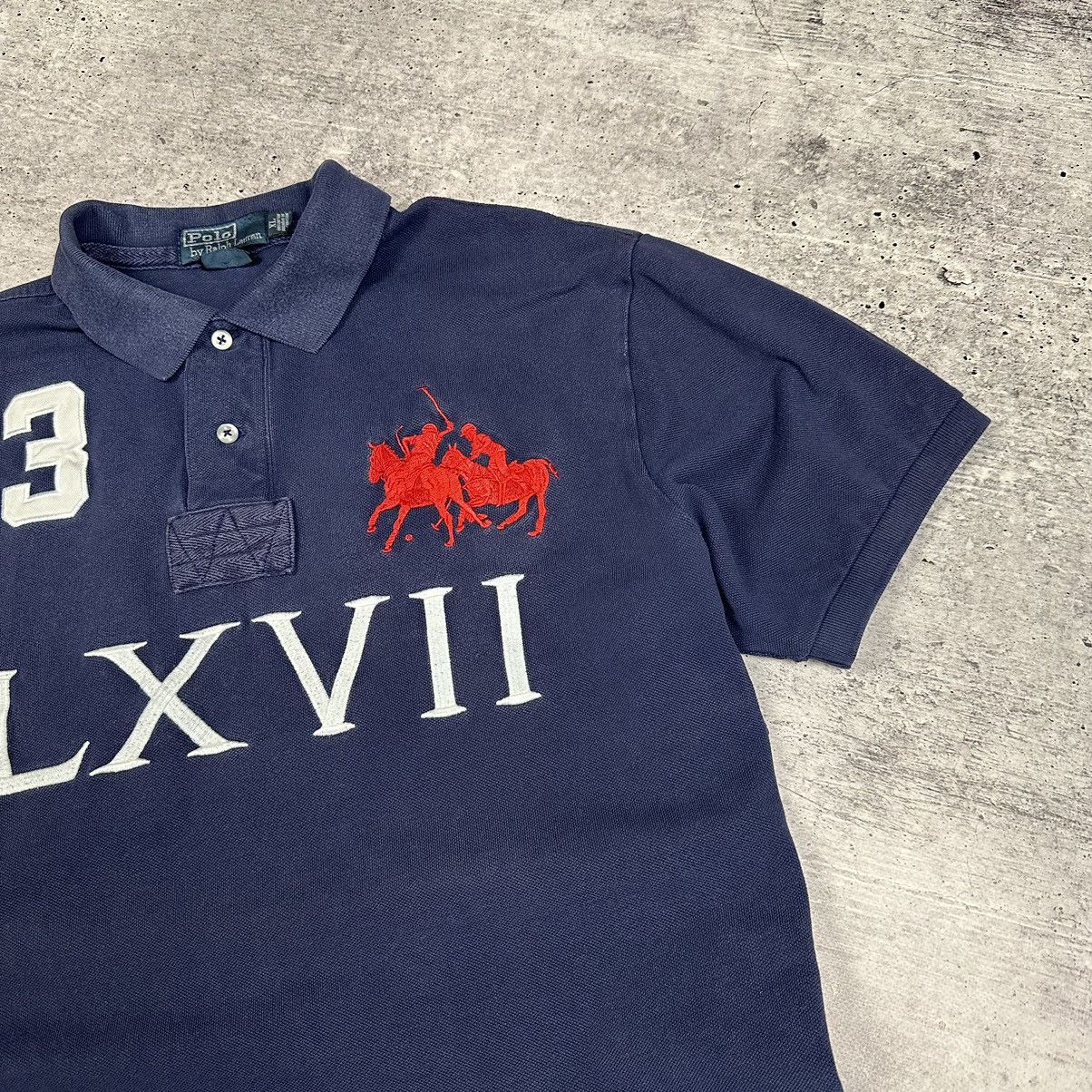 Designer Ralph Lauren Big Pony Chief Keef Style Polo Shirt Size XL Size US XL / EU 56 / 4 - 3 Thumbnail