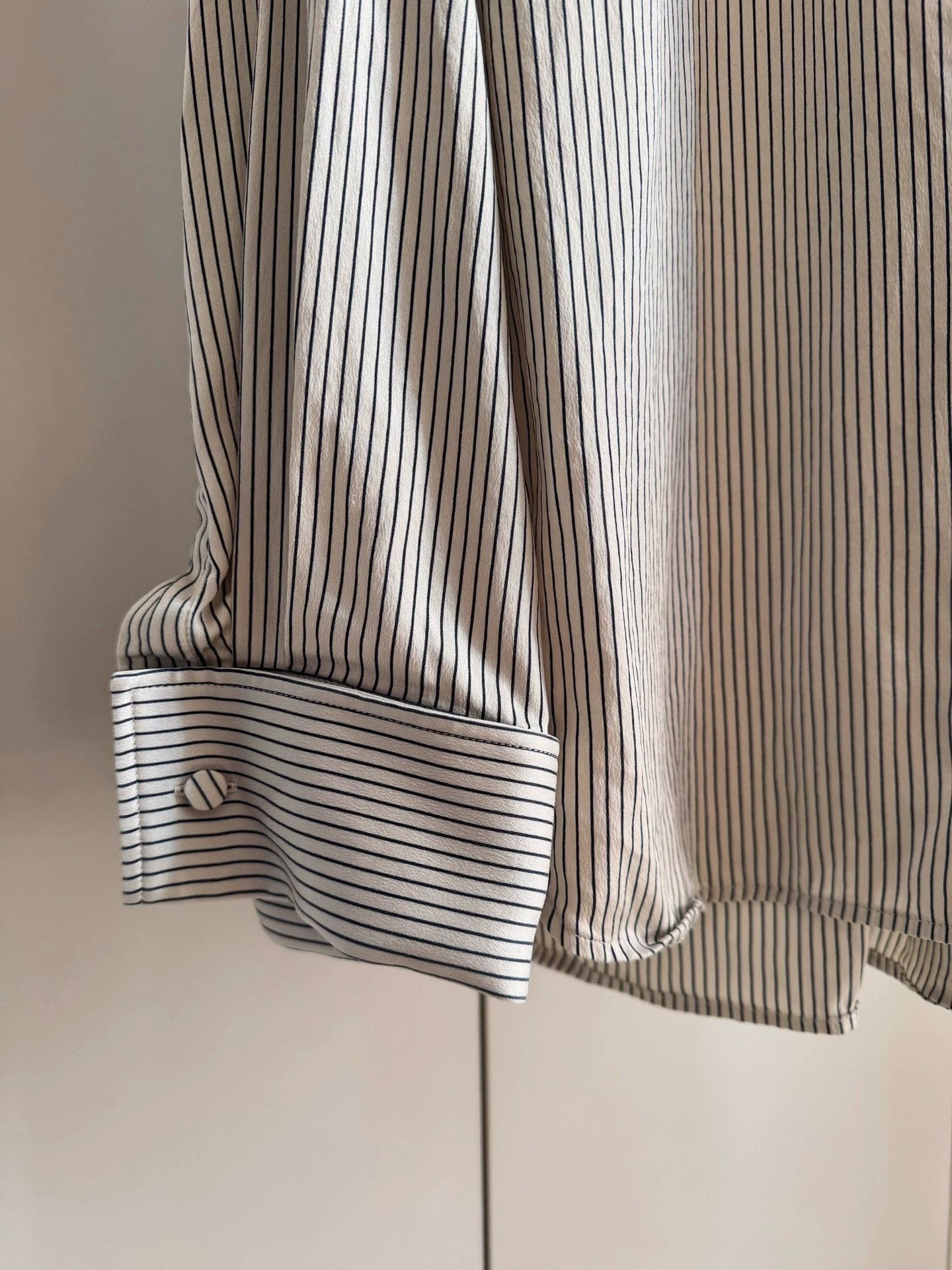 Saint Laurent Paris SAINT LAURENT 24SS Silk Striped Oversized Shirt F40 Unisex Size M / US 6-8 / IT 42-44 - 3 Thumbnail