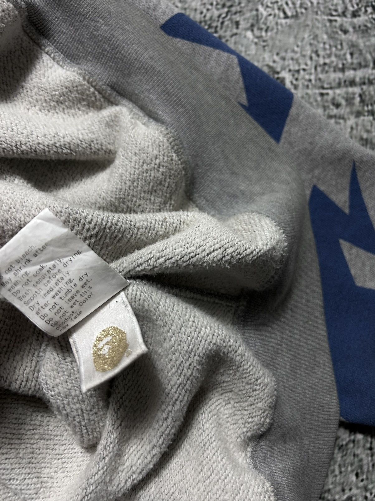 Bape Bape sta zip hoodie grey blue full zip vintage Nigo Era Size US L / EU 52-54 / 3 - 10 Thumbnail