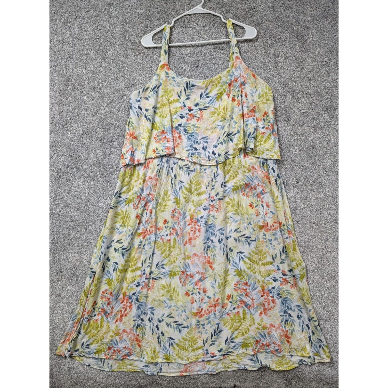Vintage VINTAGE Woman Within Sundress 1X Plus Floral Boho Chic Cottagecore Summer Vacation Flowy Size XL / US 12-14 / IT 48-50 - 4 Thumbnail