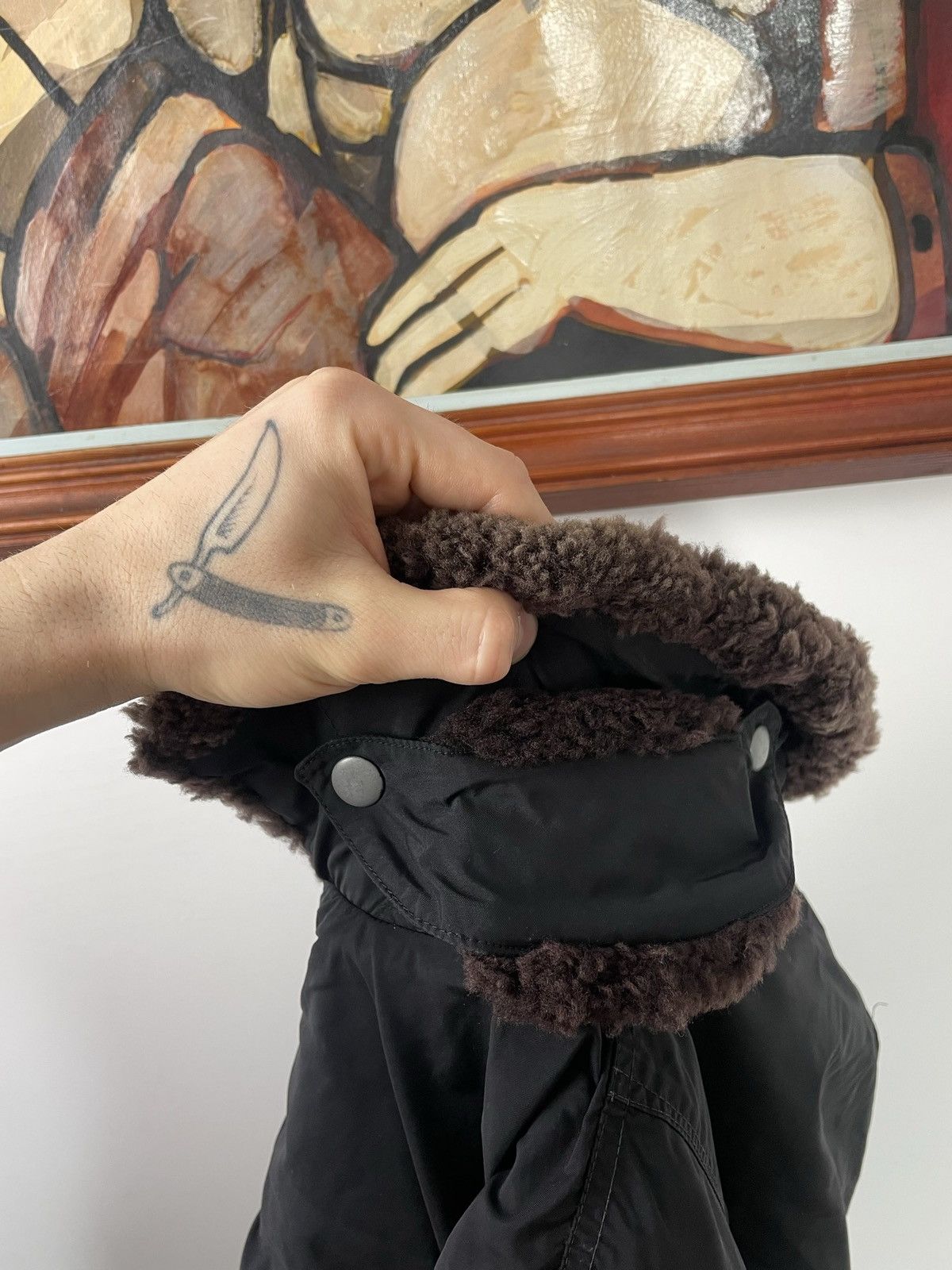 Polo Ralph Lauren × Ralph Lauren × Vintage Vintage Ralph Lauren Down Filled SheepSkin Fur Bomber Jacket Size US M / EU 48-50 / 2 - 5 Thumbnail
