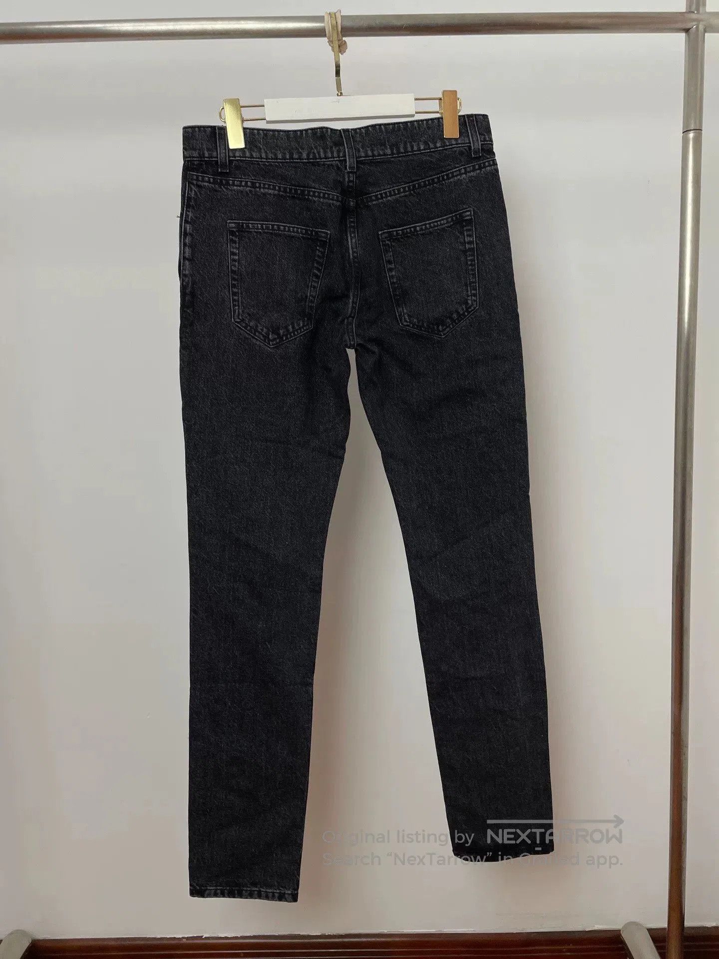 Saint Laurent Paris Saint Laurent SLP D02 Black Distressed Jeans. Size US 30 / EU 46 - 2 Thumbnail