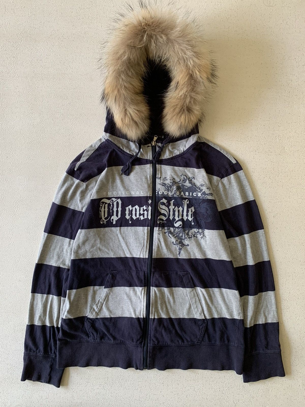 20471120 PUNK POEM JAPANESE FUR ZIP HOODIE IF SIXWASNINE LGB STYLE Size US L / EU 52-54 / 3 - 1 Thumbnail