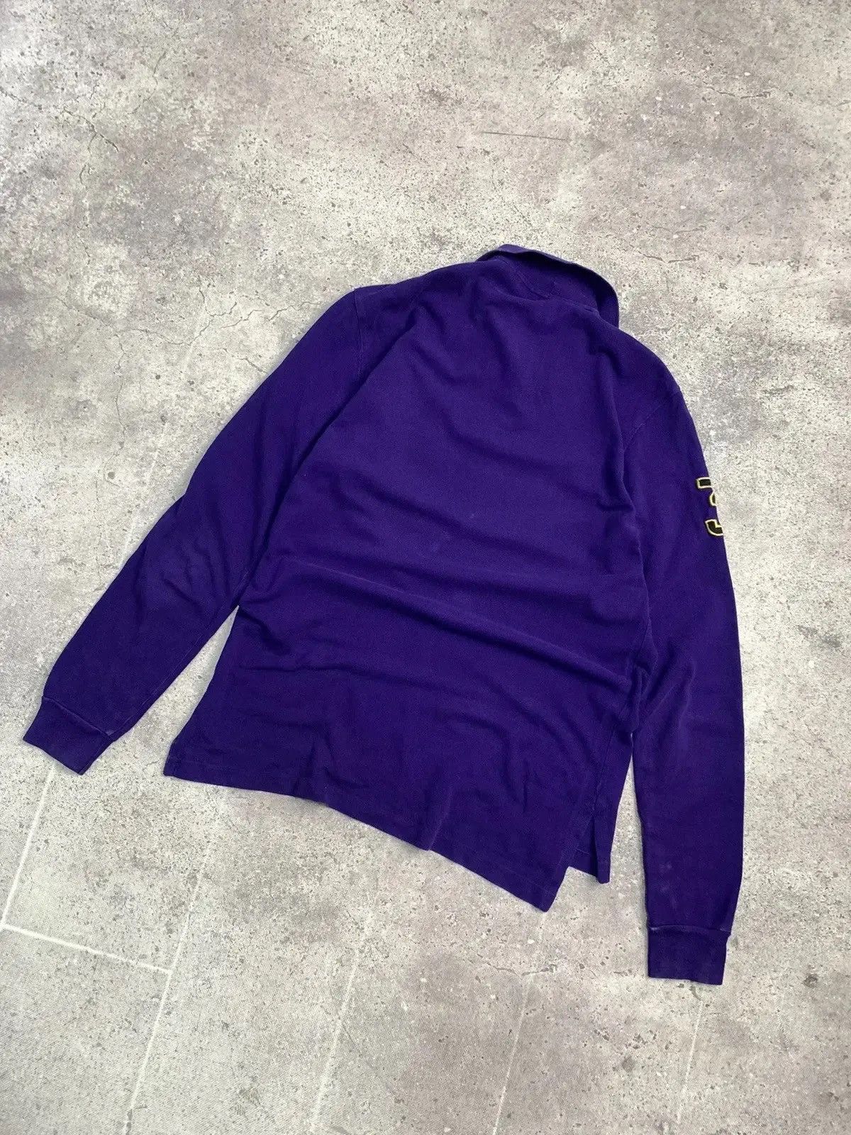 Polo Ralph Lauren × Vintage Vintage Long sleeve Polo Ralph Lauren regby faded Size US M / EU 48-50 / 2 - 5 Thumbnail