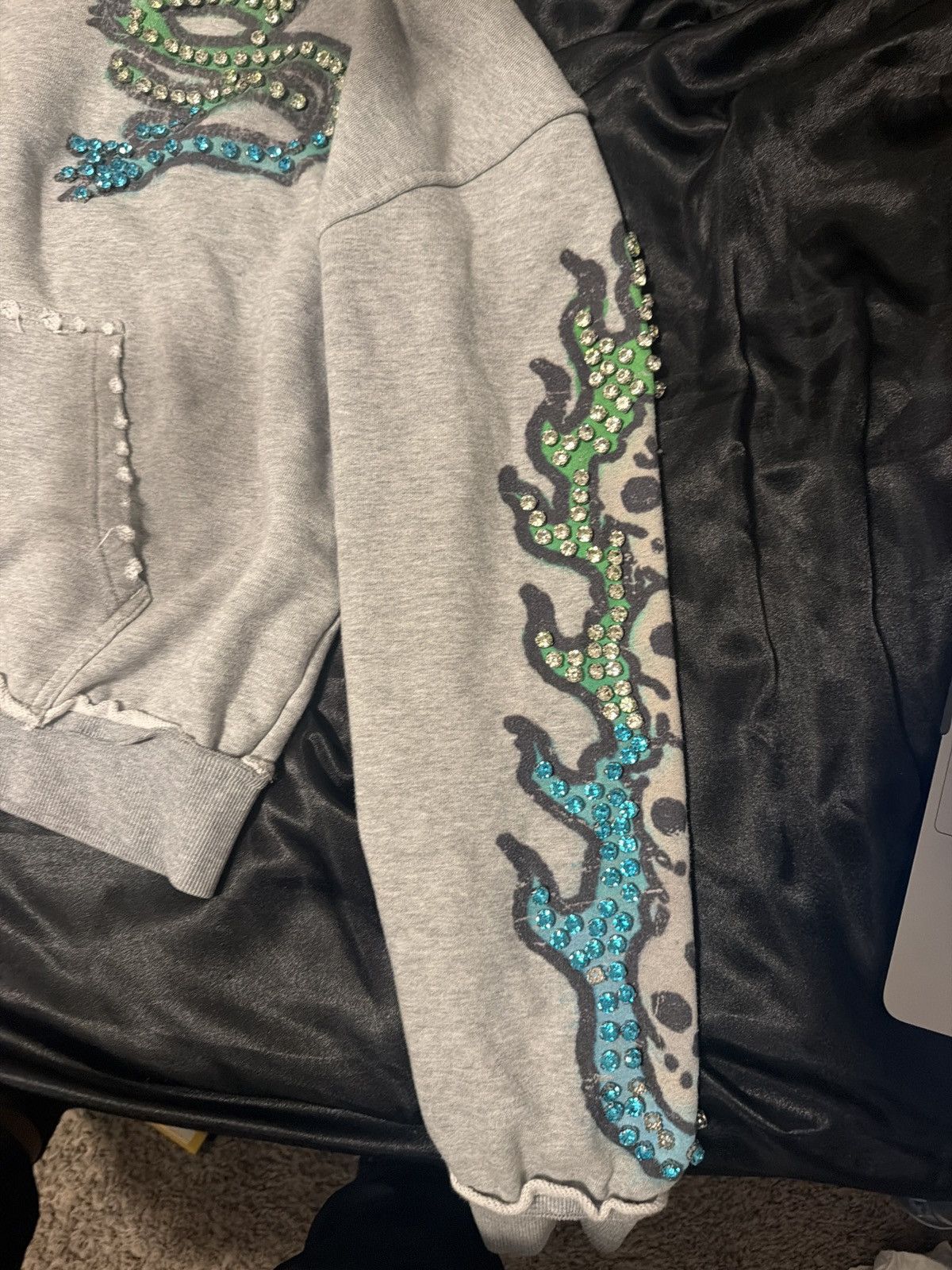 Other Grey Dead Flame Zipup Jacket Suckafree Size US L / EU 52-54 / 3 - 4 Thumbnail
