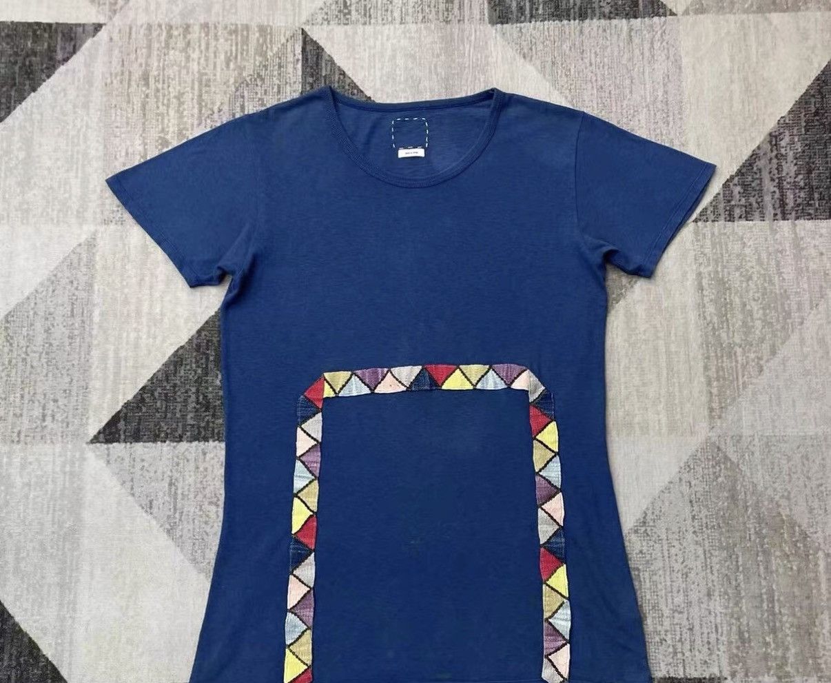 Visvim VISVIM 14AW Limited Indigo Dyed Ethnic Patchwork T-shirt J16 Size US M / EU 48-50 / 2 - 1 Thumbnail