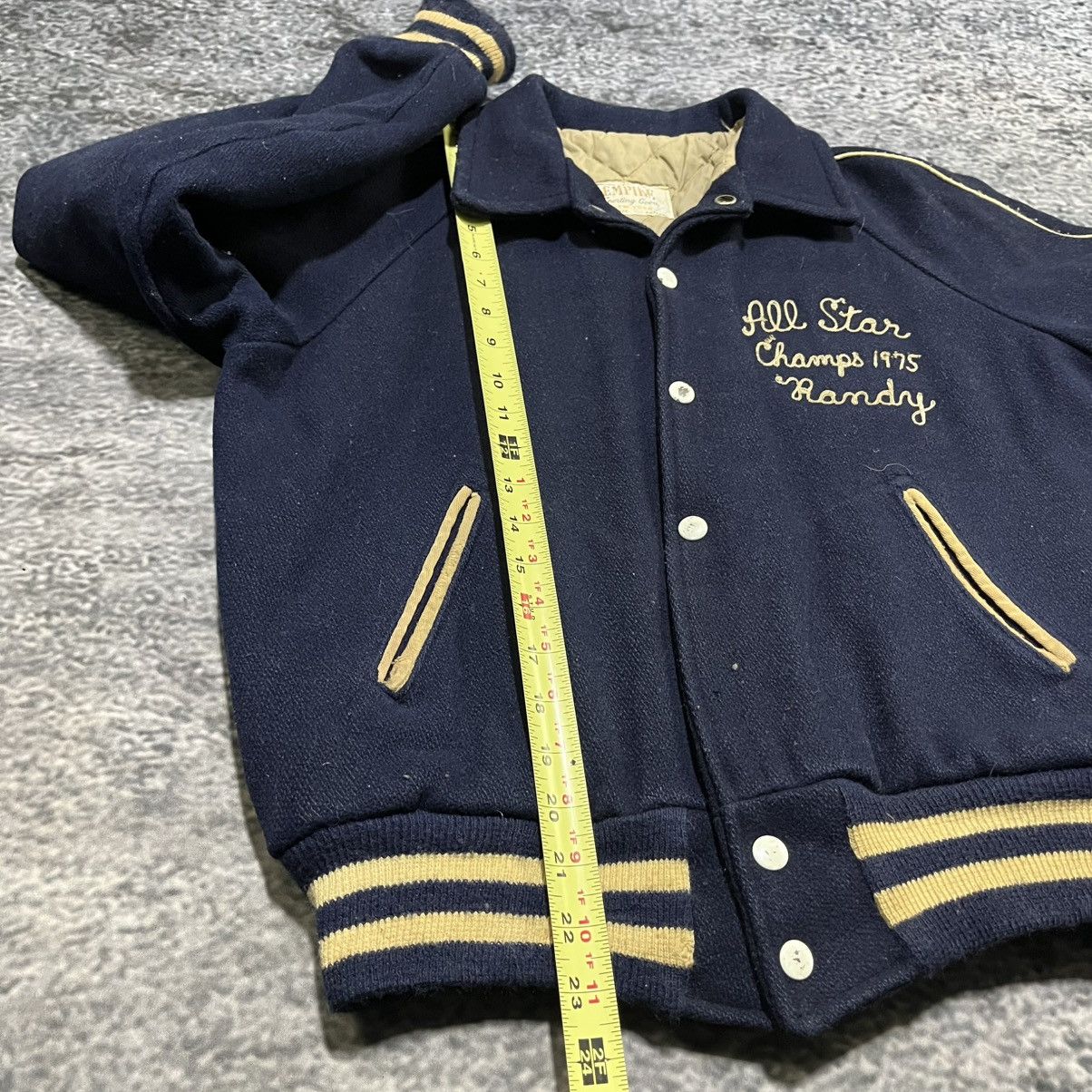 Vintage Vintage 70s Chain Stith High School Wool Varsity Jacket Size US S / EU 44-46 / 1 - 11 Thumbnail
