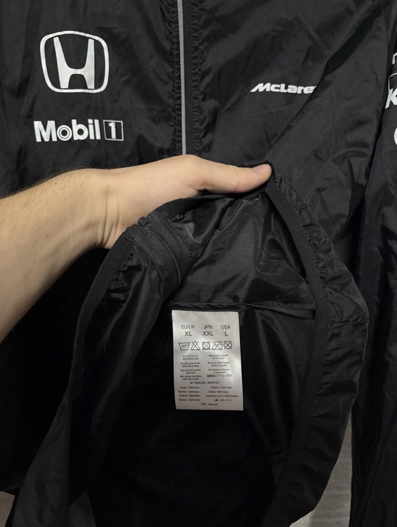 Malcolm McLaren McLaren Honda Team Ultra Light Jacket Wind Rain Coat Hooded Size US XL / EU 56 / 4 - 6 Thumbnail