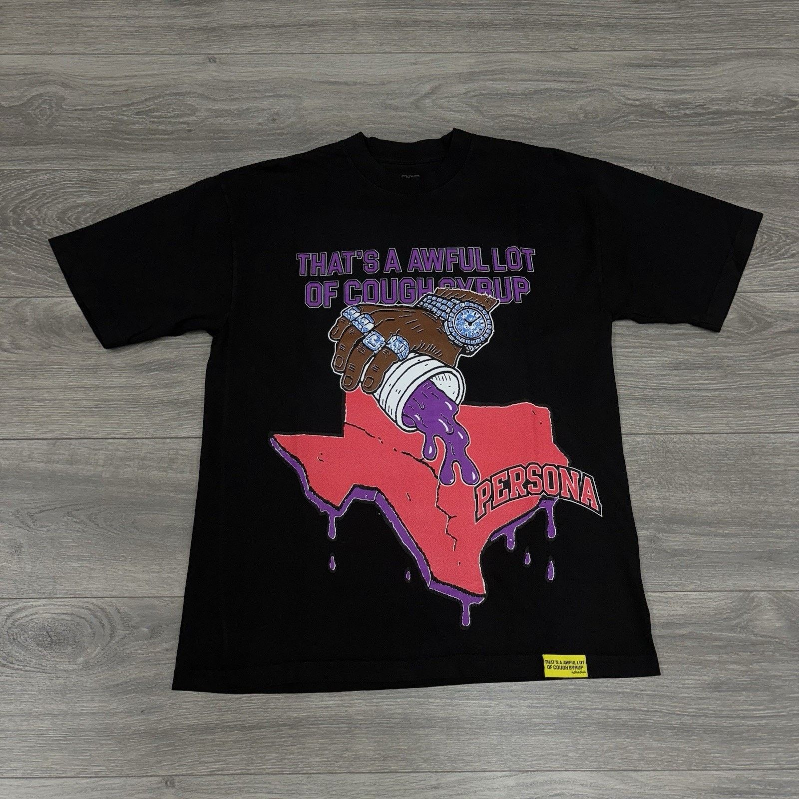 Awful Lot of Cough Syrup Awful Lot Of Cough Syrup X Persona T-Shirt ' Black ' | NEW! Size US XL / EU 56 / 4 - 1 Thumbnail